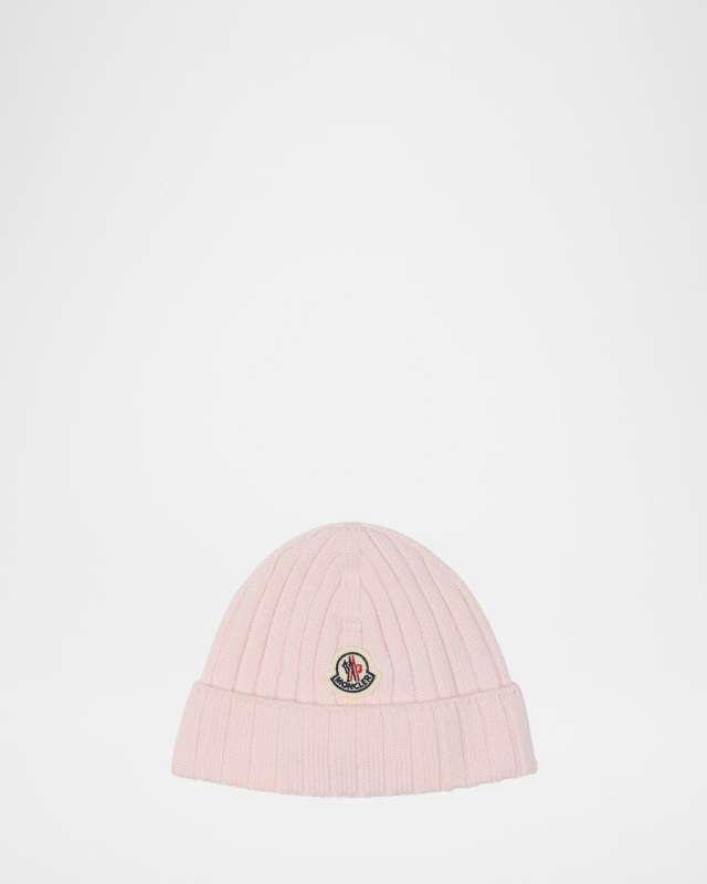 Girl's Rib-Knit Wool Beanie with Earflaps
